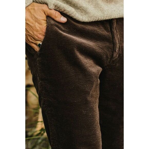 Taylor Stitch The SLIM Foundation Espresso Brown Cords Pants Men’s - Picture 2 of 10